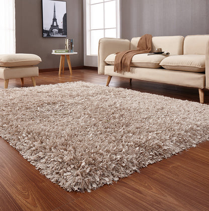 Coral Hand Tufted Shag Area Rug
